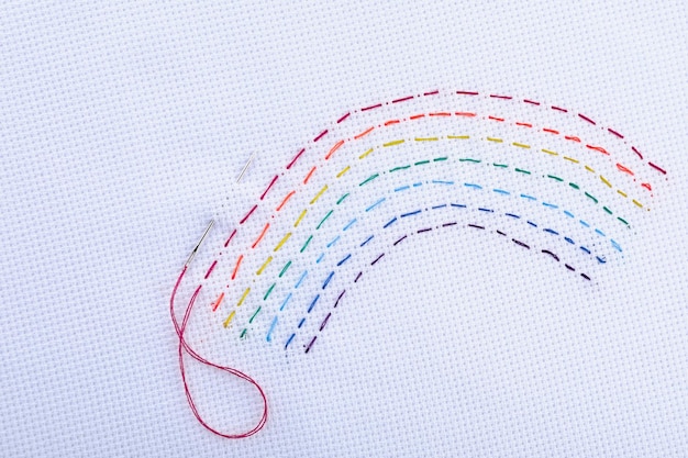 Ručná výšivka detail